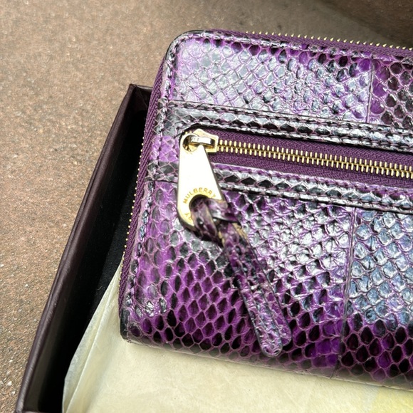 MULBERRY purple python wallet - Picture 2 of 5